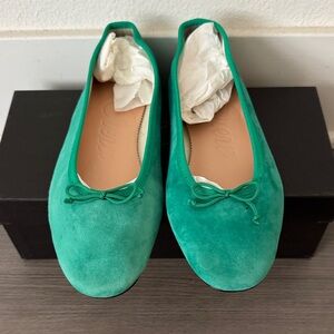 J. Crew Emerald Green Suede Loafers